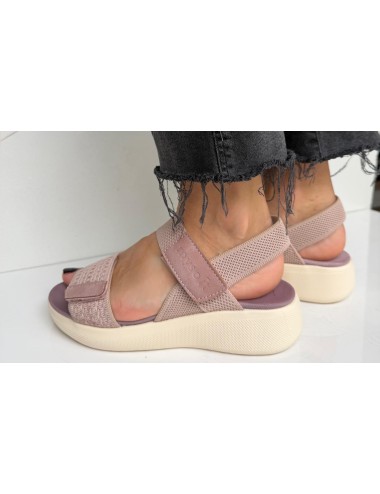 SANDALIA VELCROS TONO ROSA...