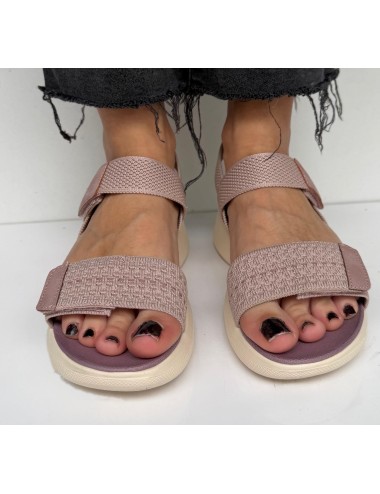 SANDALIA VELCROS TONO ROSA...